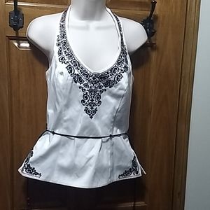 White House Black Market Halter Top Sz 6